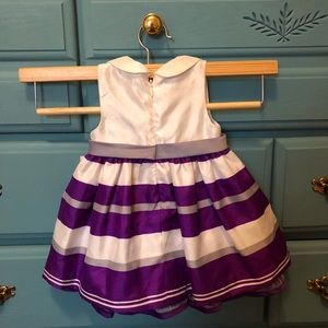Purple striped dress
